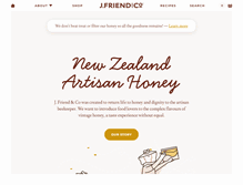 Tablet Screenshot of nzartisanhoney.co.nz